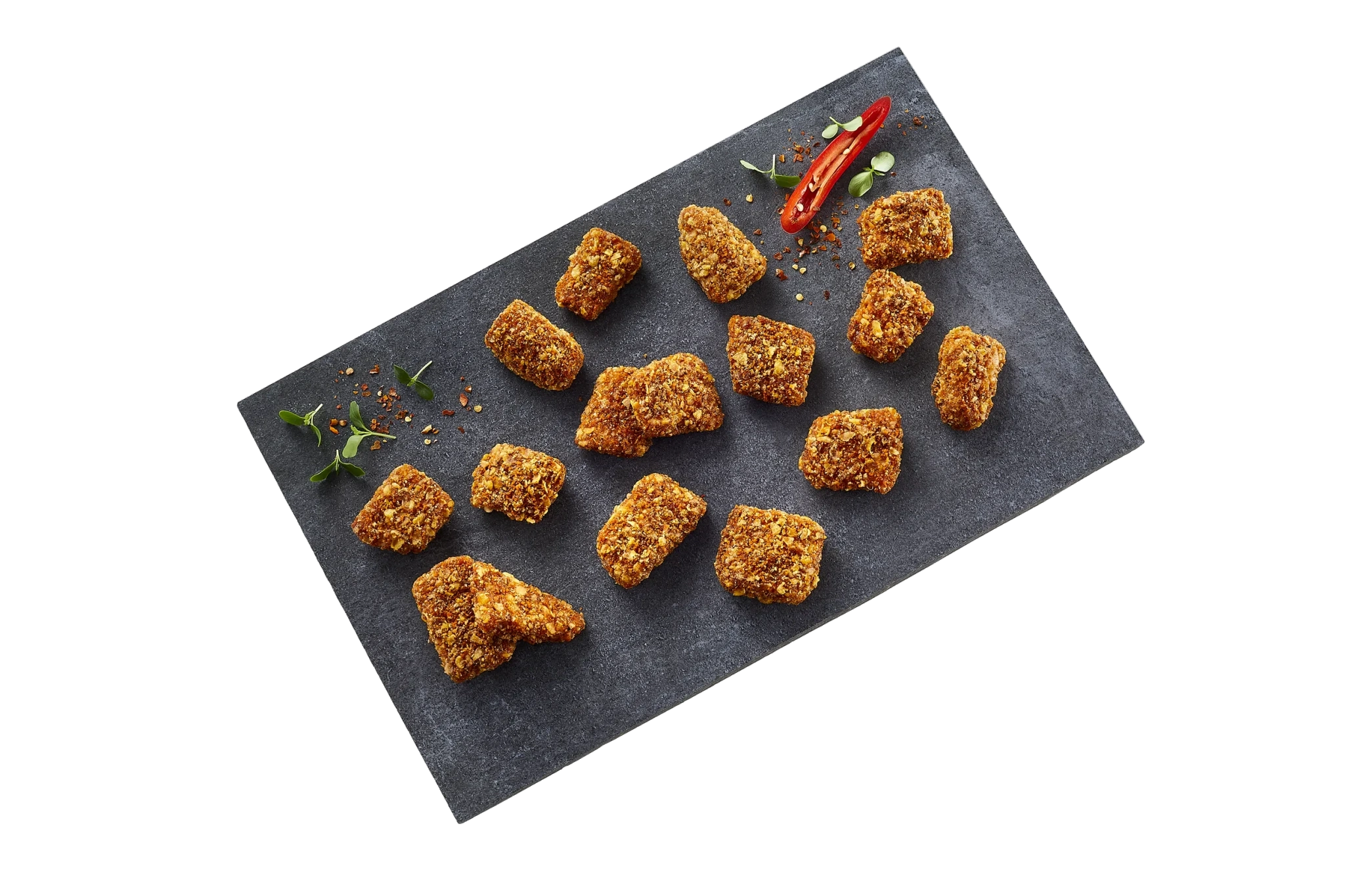 Tex Mex-nuggets av torsk, ca 28 g.