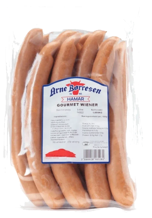Gourmet Wiener 1000 g Arne Børresen A/s