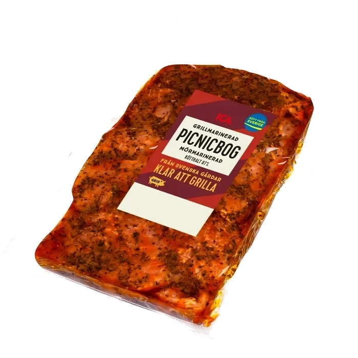 Picnicbog Färsk Grillmarinerad Rimmad Skivad ca 800g ICA