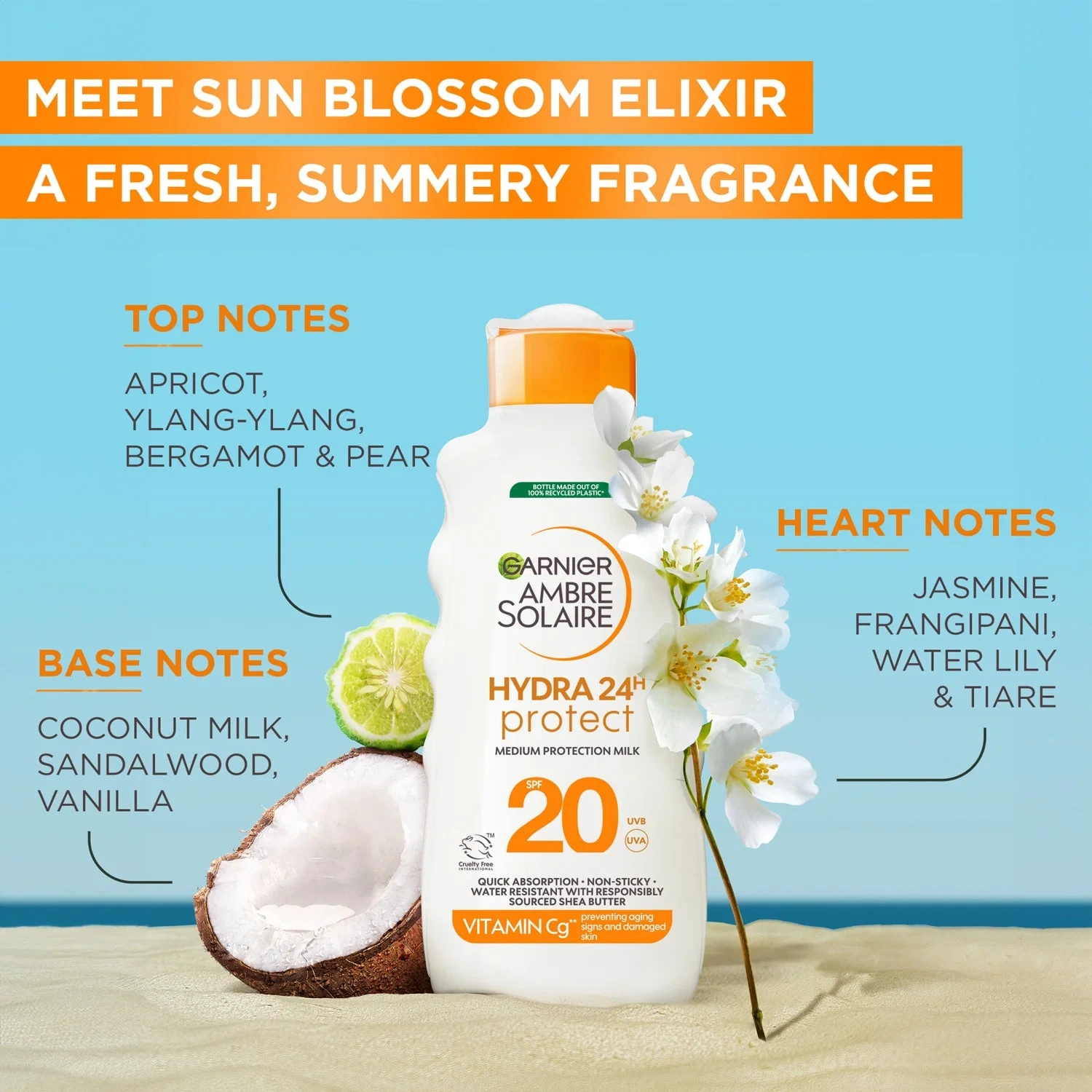Garnier Ambre Solaire Hydra 24H Protect Sun Protecting Milk SPF20