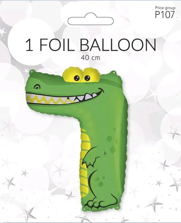 Folieballong 40cm Dyr Siffer 7