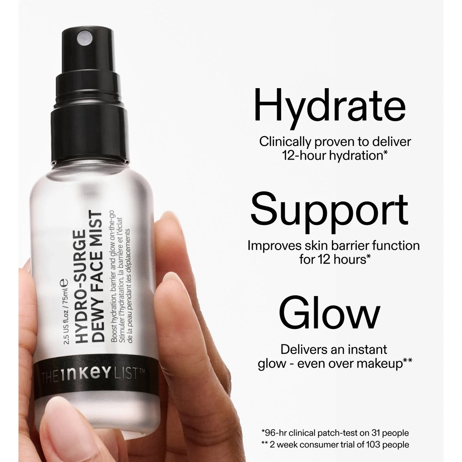 The INKEY List Hydro-Surge Dewy Face Mist 75 ml