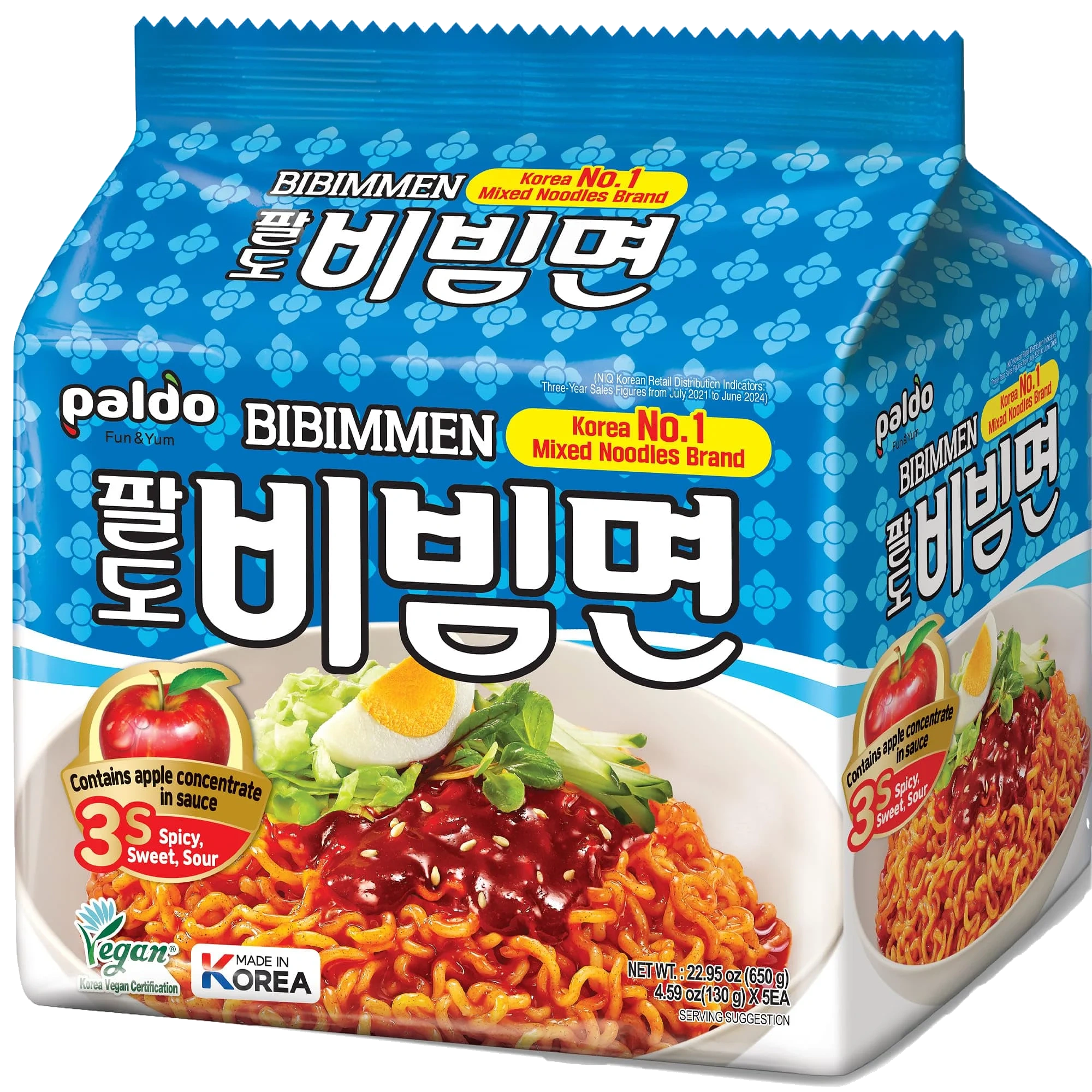 Paldo Bibimmen 5-pack 700g