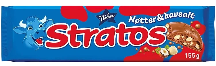 Stratos Nøtter&Havsalt 155g
