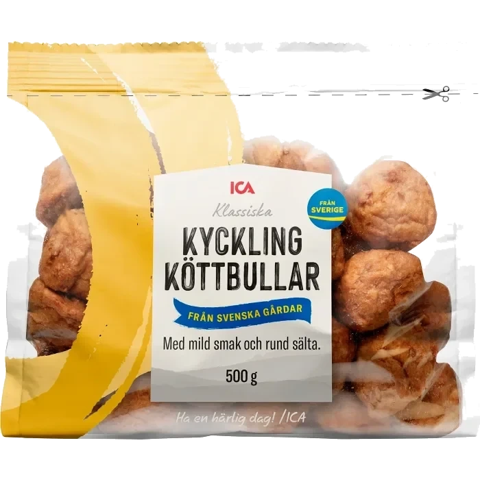 Kycklingköttbullar 500g ICA