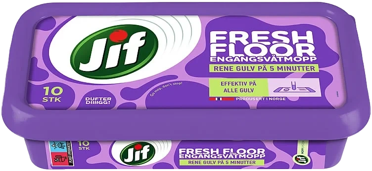 Jif Engangsvåtmopp Fresh Floor 10stk