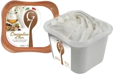 Croccantino Al Rum 1l G7 Ekte Italiensk Iskrem