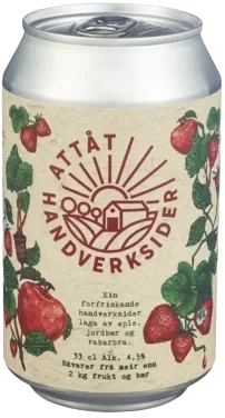 Attåt Sider Eple - Jordbær - Rabarbra 4.5%
