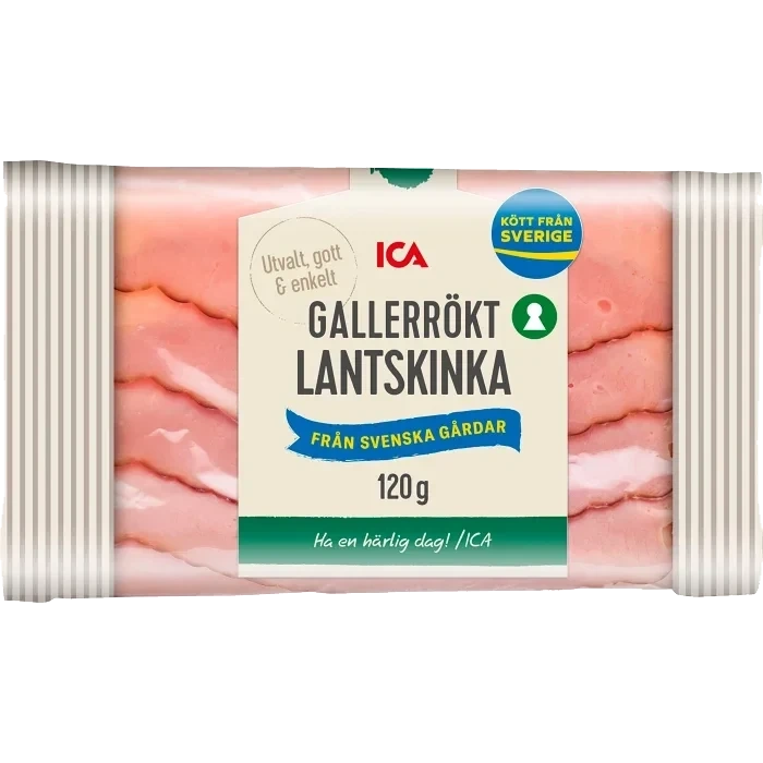 Lantskinka Gallerrökt 120g ICA