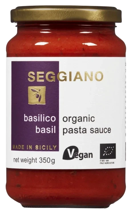 Pastasaus Basilikum 350g Seggiano