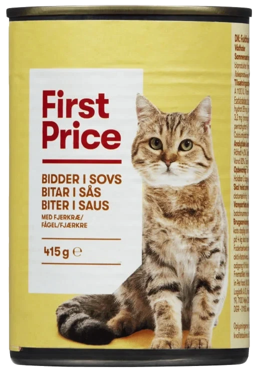 Våtfor til Katt Fjærkre 415g First Price