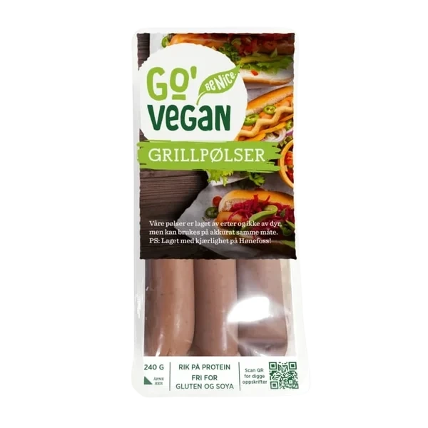 Grillpølse 240g Go' Vegan