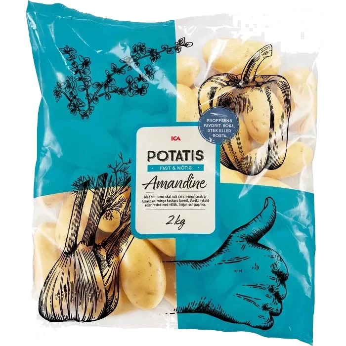 Delikatesspotatis Amandine 2kg Klass 1 ICA