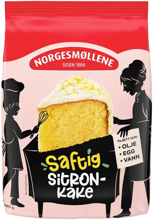Saftig sitronkake  440g