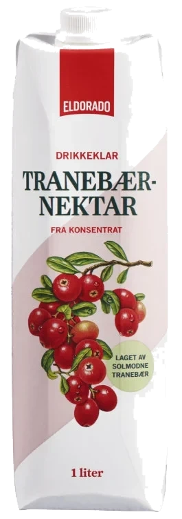 Tranebærnektar 1l Eldorado
