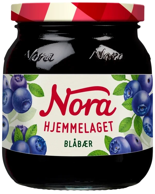 Blåbærsyltetøy Hj l 400g Nora
