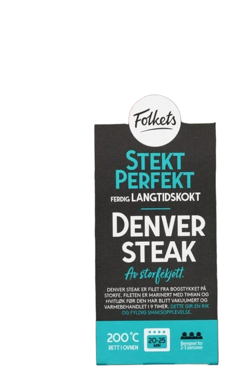 Denver Steak Krydret 500g Stekt Perfekt