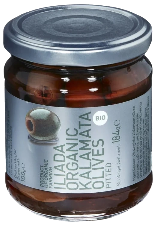 Iliada kalamata oliven økol.   184g
