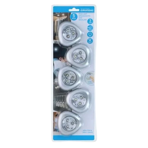 LED Push Lamp - 5pk