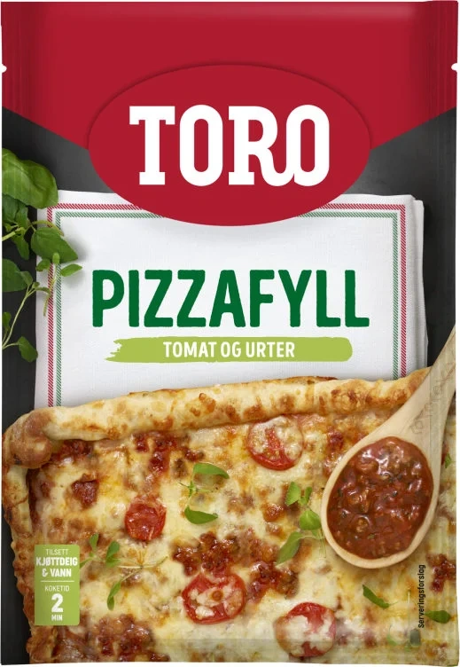 Toro Pizzafyll Tomat&Urter 22x60g