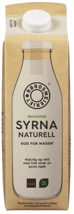 Syrna Mjølk Naturell Økol Rørosmeieriet
