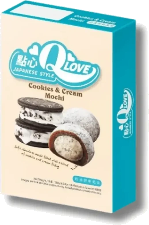 Qlove Cookies & Cream Mochi 180g