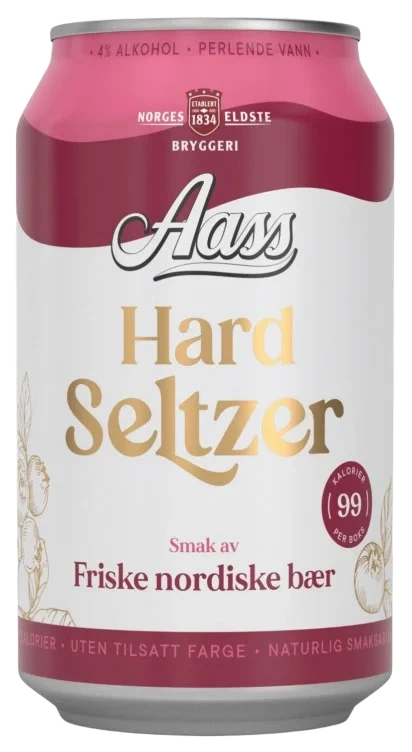 Aass Hard Seltzer Friske Nordiske Bær 0.33l bx