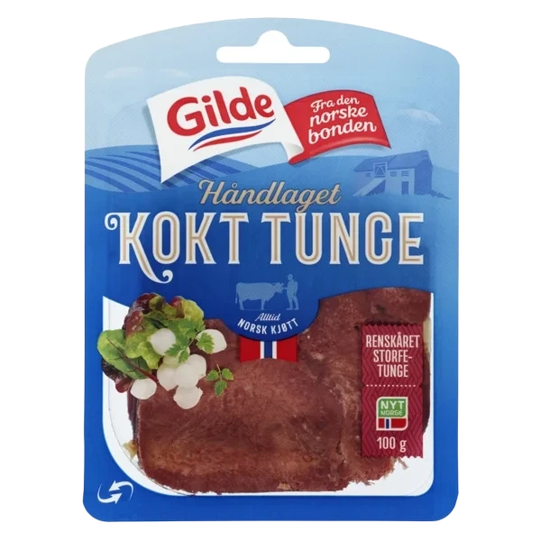 Tunge Kokt skivet 100g Gilde