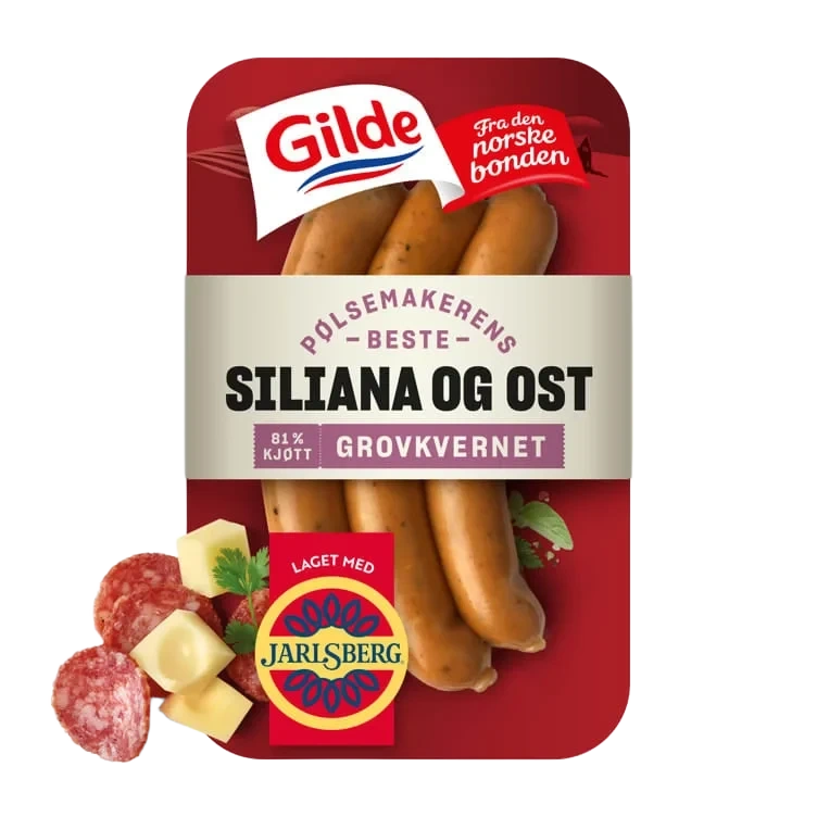 Siliana&Ostepølse 225g Gilde