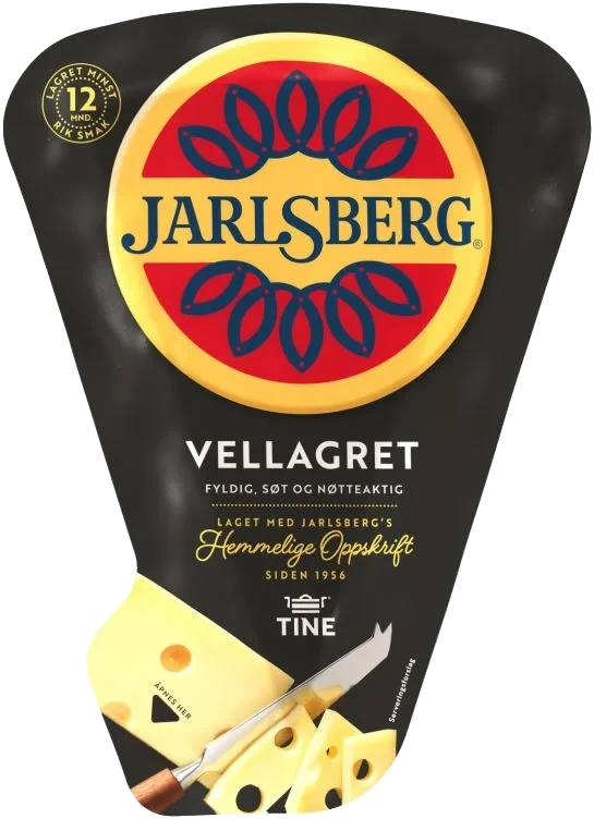 Jarlsberg 28% Vellagret Ca500g Tine