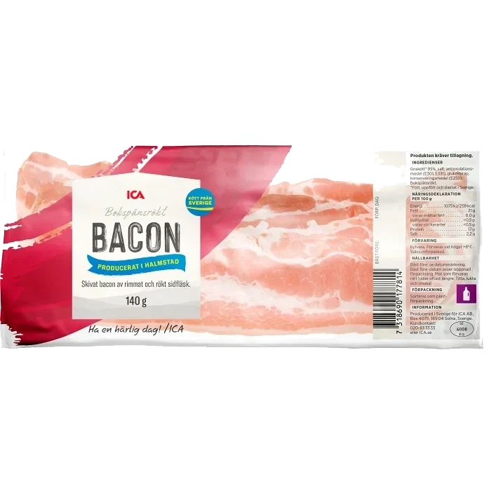 Bacon Skivat 140g ICA