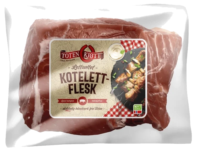 Kotelettflesk Lettsaltet Ca500g Toten Kjøtt