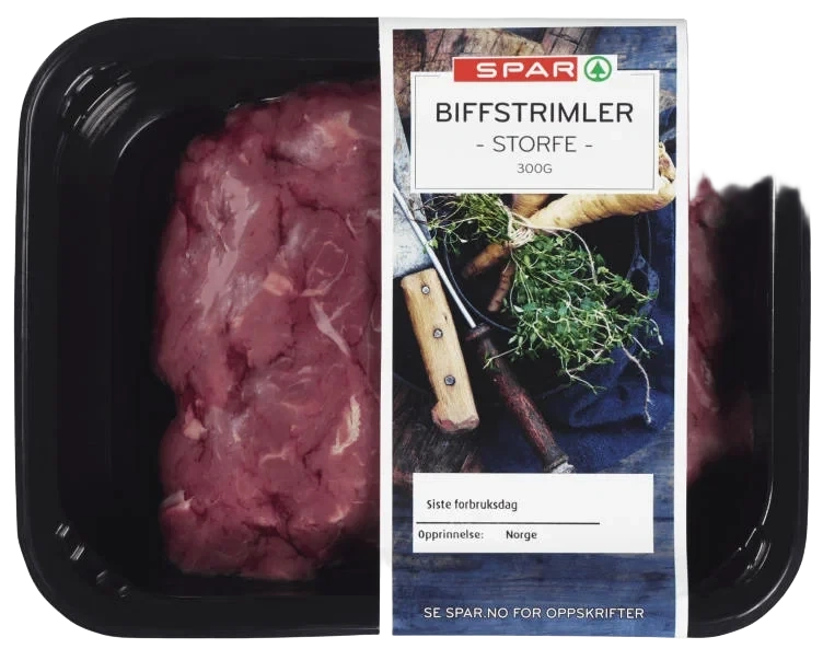 Storfe Biffstrimler 300g Spar