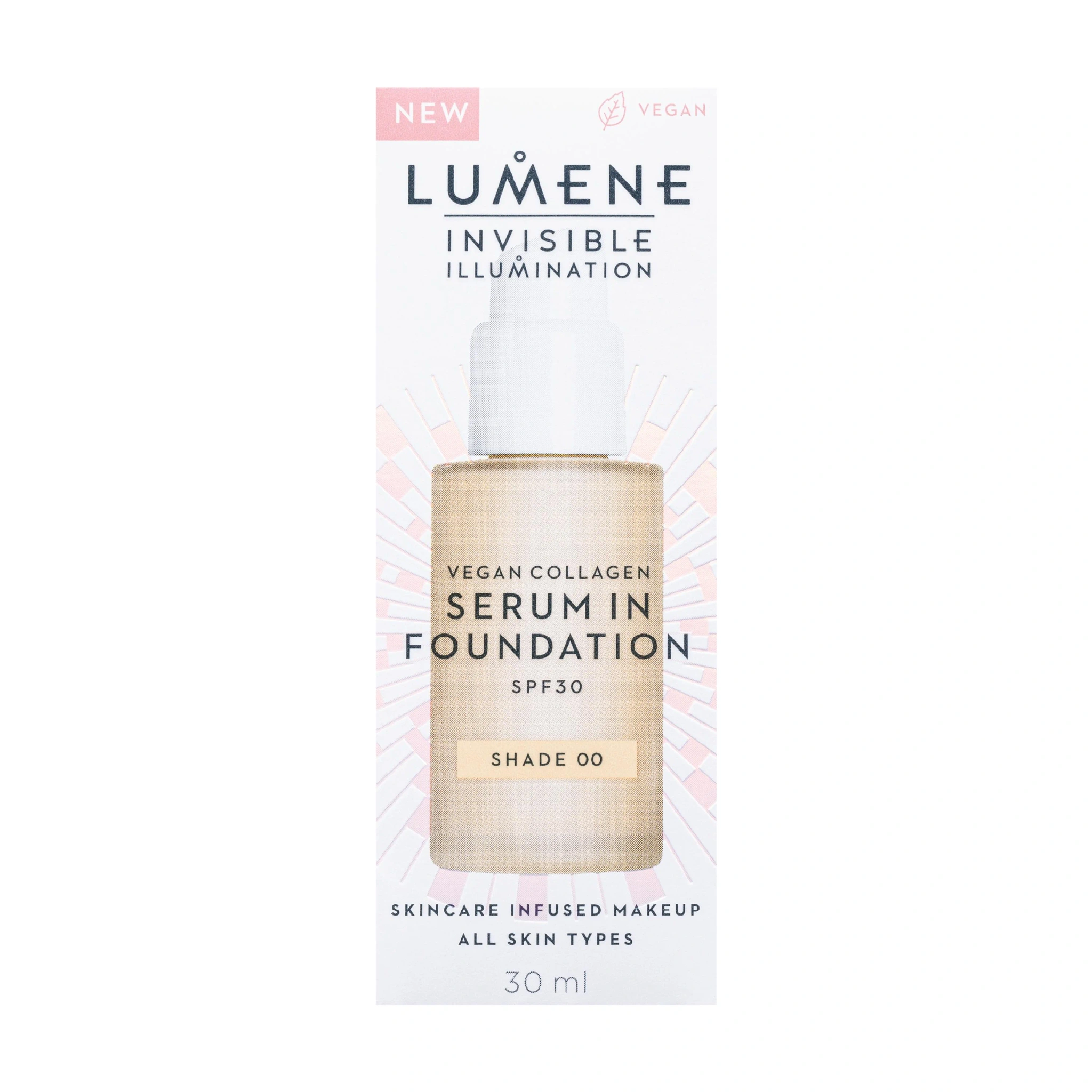 Lumene Invisible Illumination Serum In Foundation SPF30, Farge 00, 30 ml