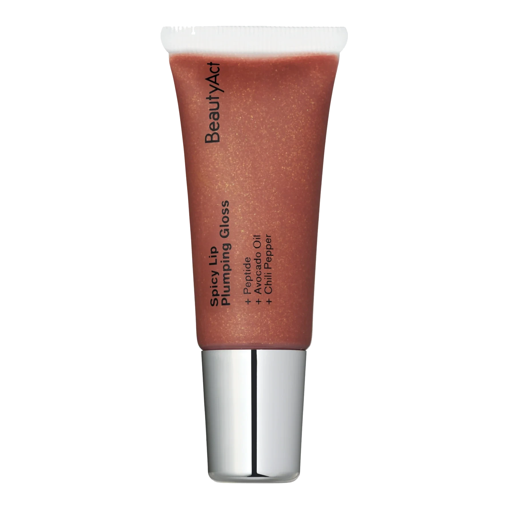 BeautyAct Spicy Lip Plumping Gloss Mocca Spice Glitter
