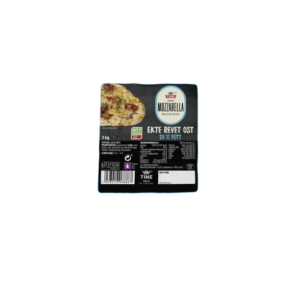 Revet mozzarella 23%   3kg
