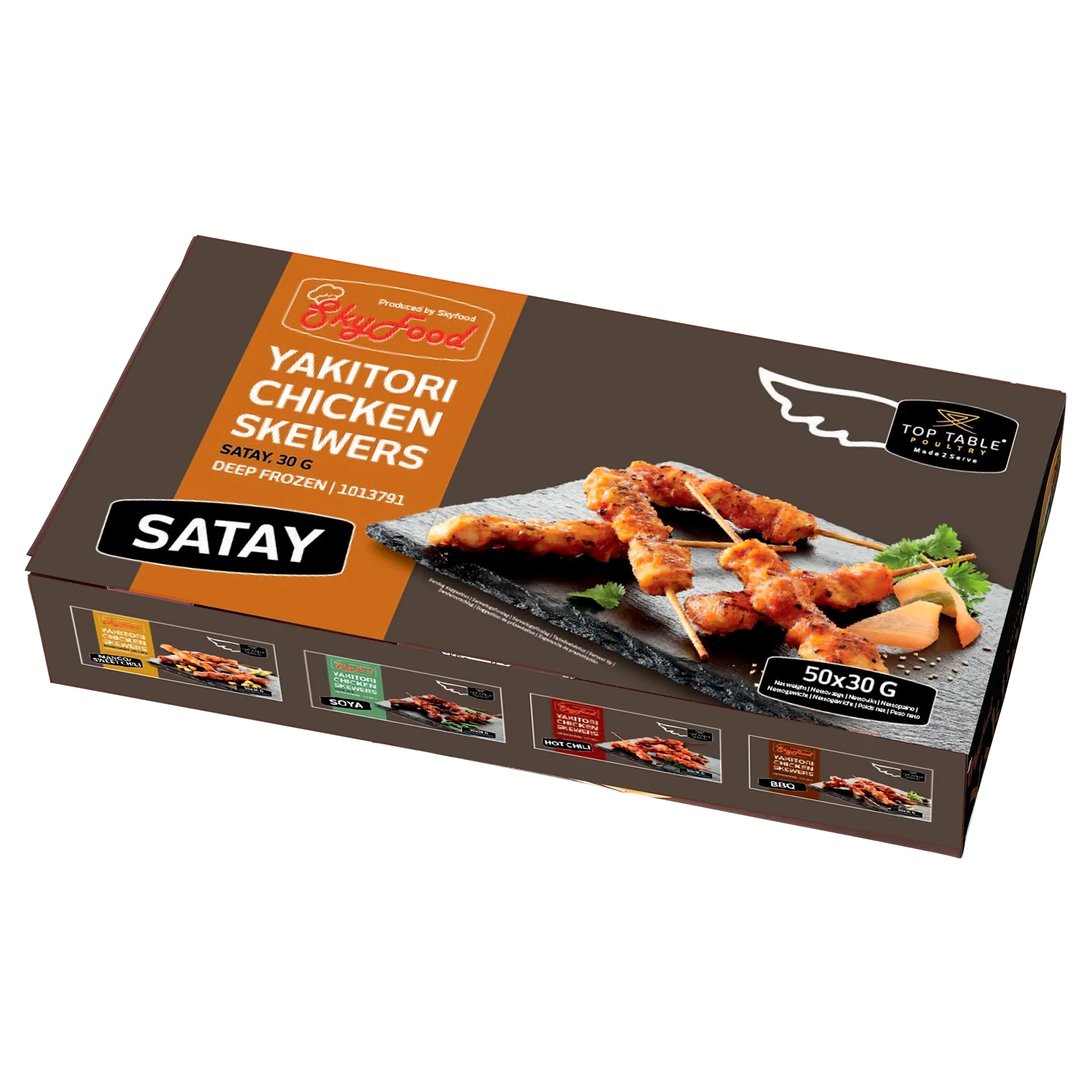 Yakitori kycklingspett, satay