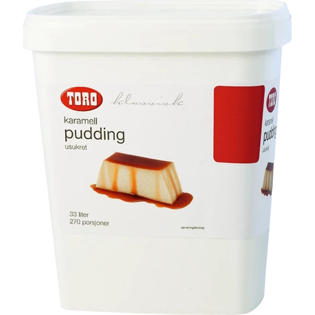 Karamellpudding Usukret Klassi Toro