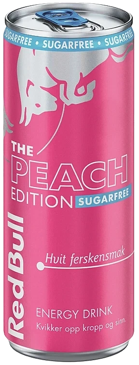 Red bull summer edition sukkerfri hvit fersken   24x473ml