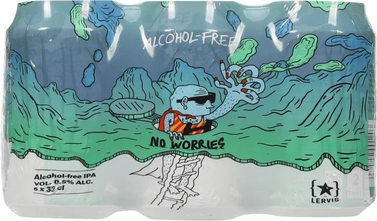 No Worries Pale Ale 0,33lx6 boks Lervig