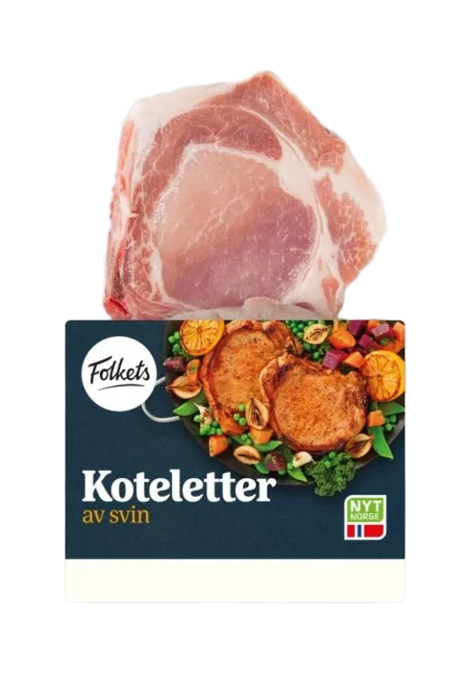 Svinekotelett 2pk Folkets