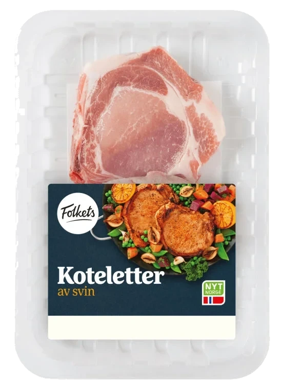 Svinekotelett 2pk Ca370g Folkets