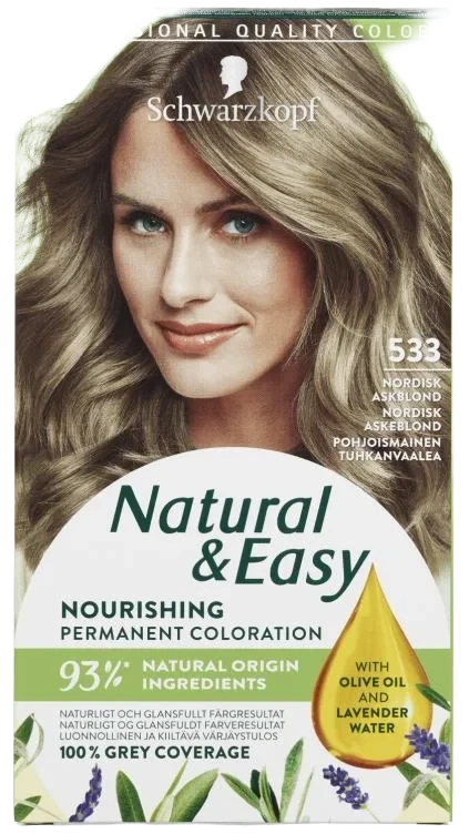 Natural & Easy 533 Askblond Hårfarge