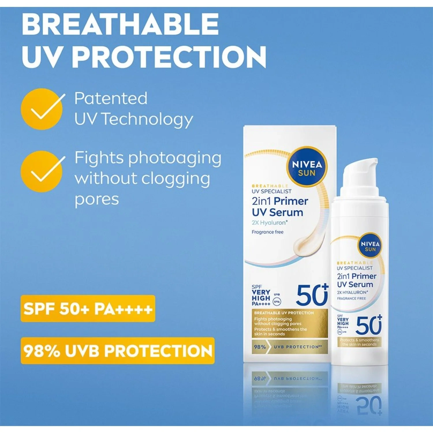 Nivea Sun Spf50+ Primer Daily Uv Serum 30ml