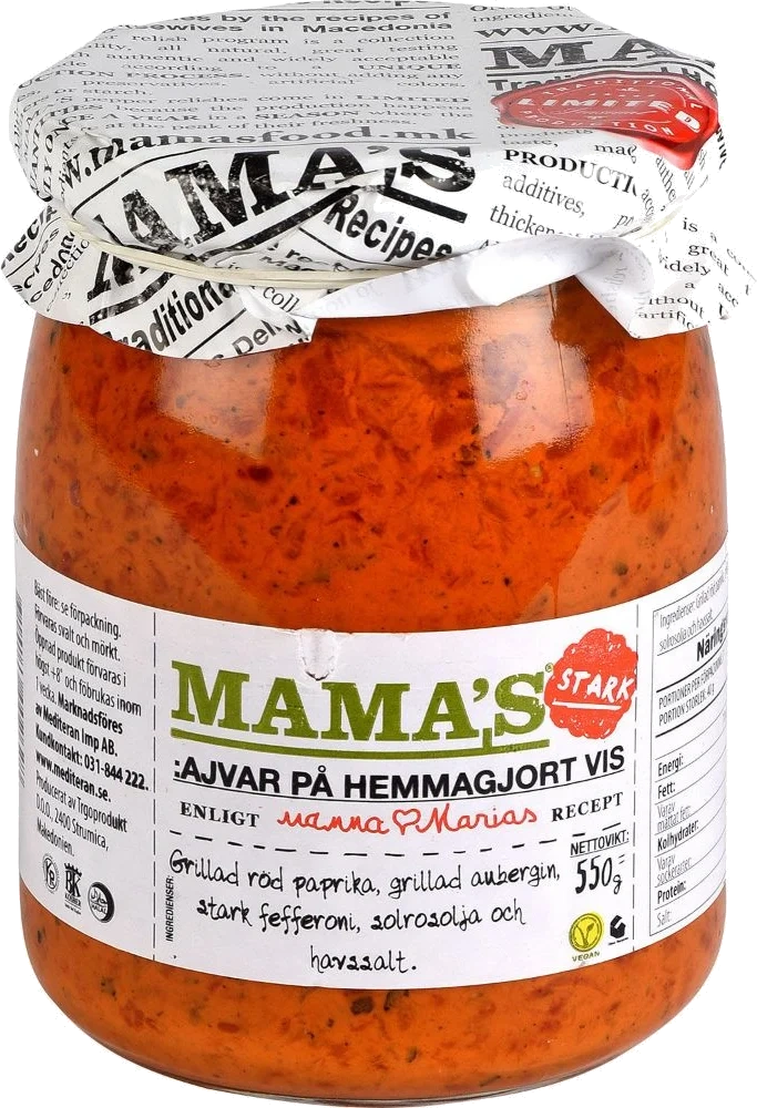 Mama's Ajvar Sterk 550g