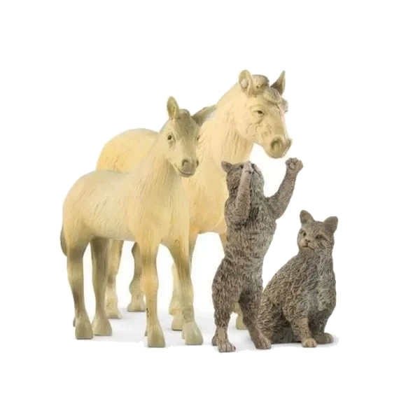Bondegårdsdyr - Hester og Katter