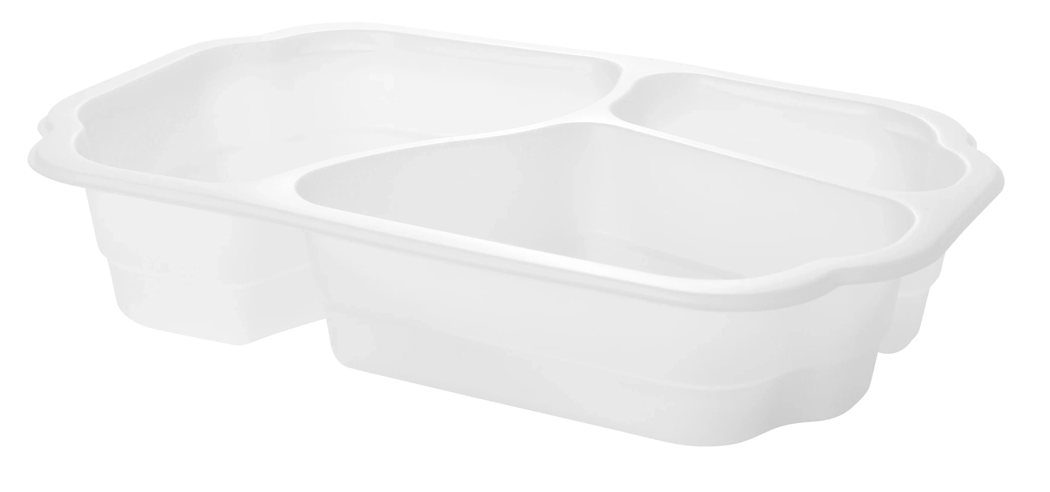 Biokunststoff Schale Take-Away Weiß