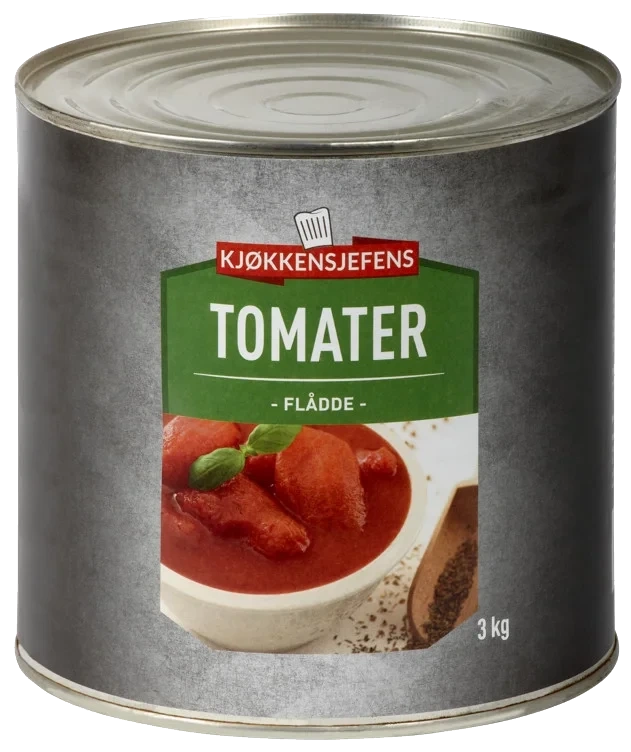 Tomater Flådde 2500g Kjøkkensjefens