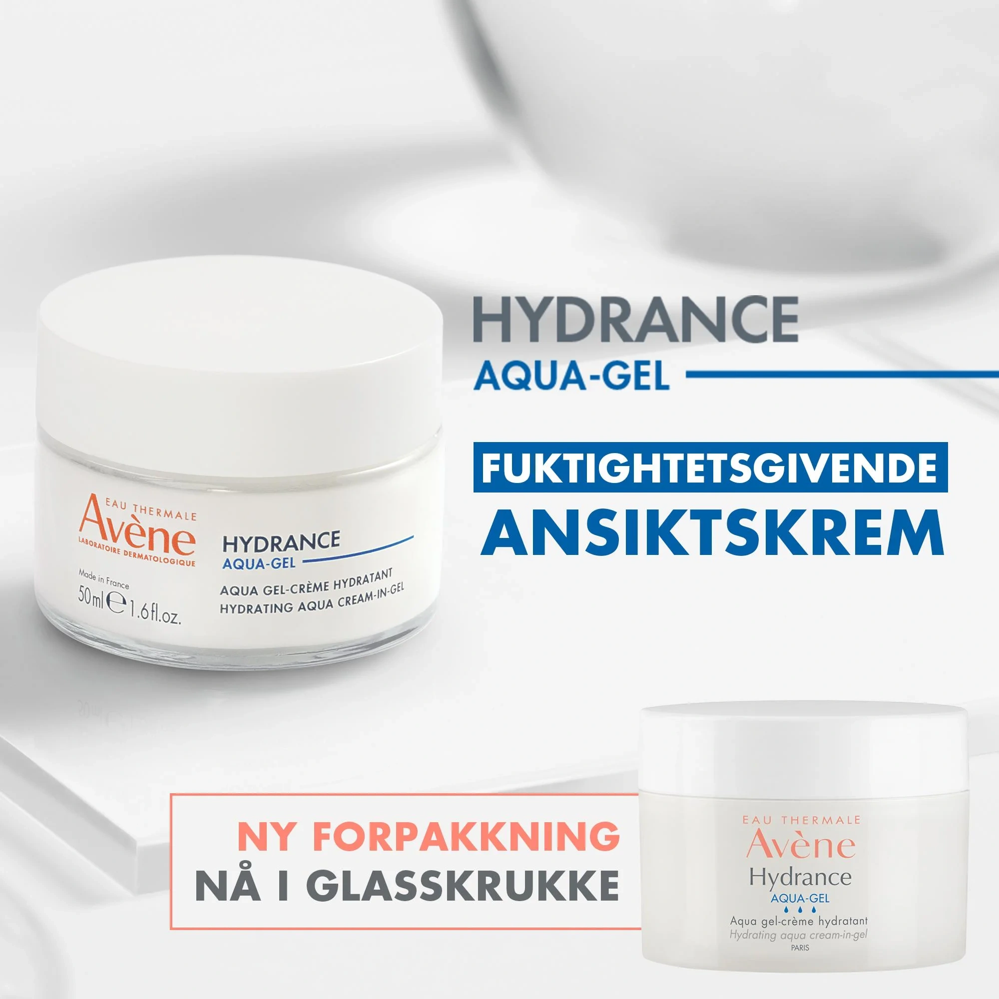 Avène Hydrance Aqua-Gel Ansiktskrem, 50 ml
