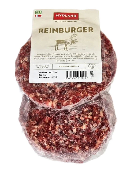 Mydland Reinsdyrburger 2 X Frys